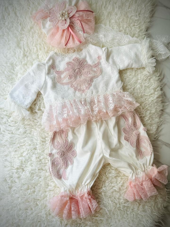 Cream Vintage Bloomer Set
